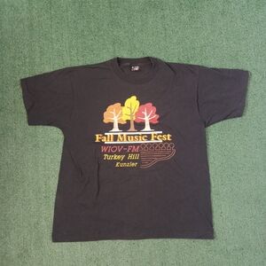 VINTAGE 1993 WIOV Turkey Hill 2nd Annual Fall Music Fest T Shirt Size XL